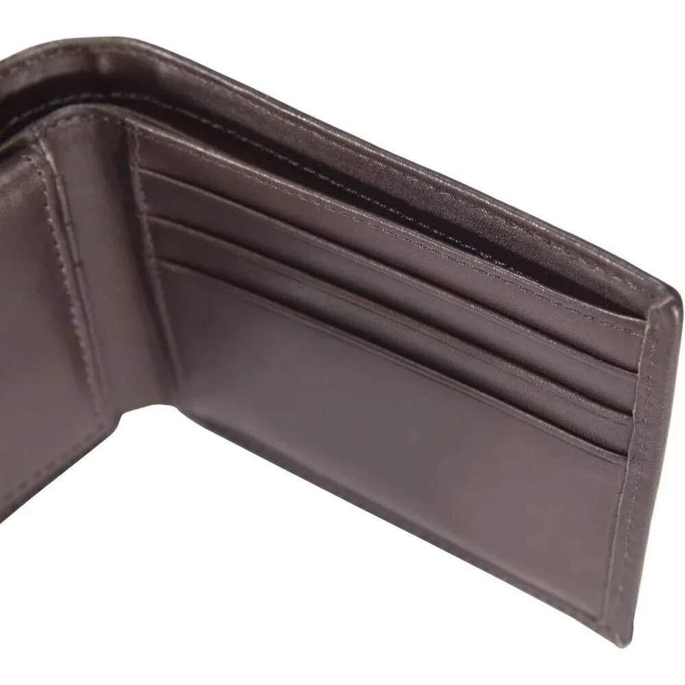 🆕Men Brown Durable Oil Leather Wallets Available in Multiple Styles